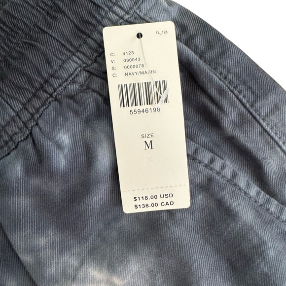 Sanctuary Anthropologie Carefree Cargo Pant Navy Tie Dye size Medium NWT - Picture 4 of 7